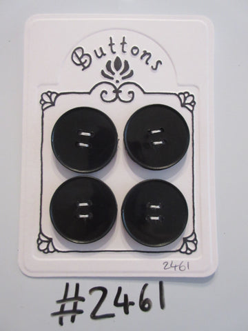 #2461 Lot of 4 Black Buttons