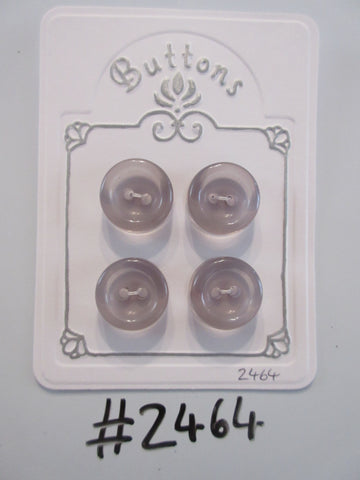 #2464 Lot of 4 Deep Clear Buttons