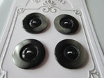 #3110 Lot of 4 Black & Silver Colour Buttons