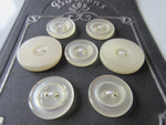 #3111 Lot of 7 Cream Buttons