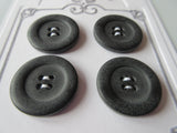 #3126 Lot of 4 Dark Grey Buttons