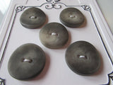 #3164 Lot of 5 Grey Swirl Buttons