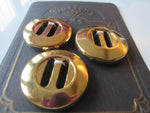 #3188 Lot of 3 Gold Colour Buttons