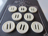 #3191 Lot of 8 Off White Buttons