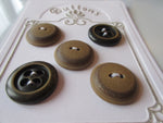 #3194 Lot of 5 Brown Buttons
