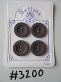 #3200 Lot of 4 Dark Lavender / Purple Buttons