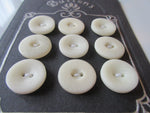 #3218 Lot of 9 Off White Buttons