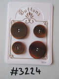 #3224 Lot of 4 Copper Colour Buttons