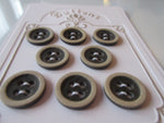 #3227 Lot of 8 Beige & Brown Buttons