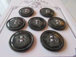 #3228 Lot of 7 Black & Grey Buttons