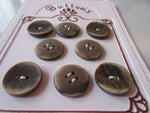 #3243 Lot of 8 Mixed Brown Buttons