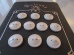 #3259 Lot of 10 White Buttons