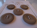 #3261 Lot of 5 Light Brown Buttons
