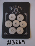 #3269 Lot of 7 Cream / Off White Buttons