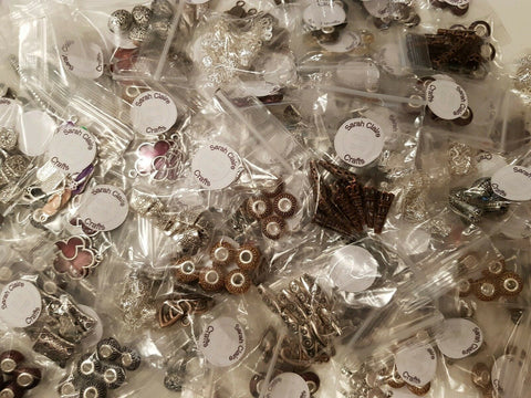 Lucky Dip 15 x Packs of Randomly Picked Metal Look Beads / Charms